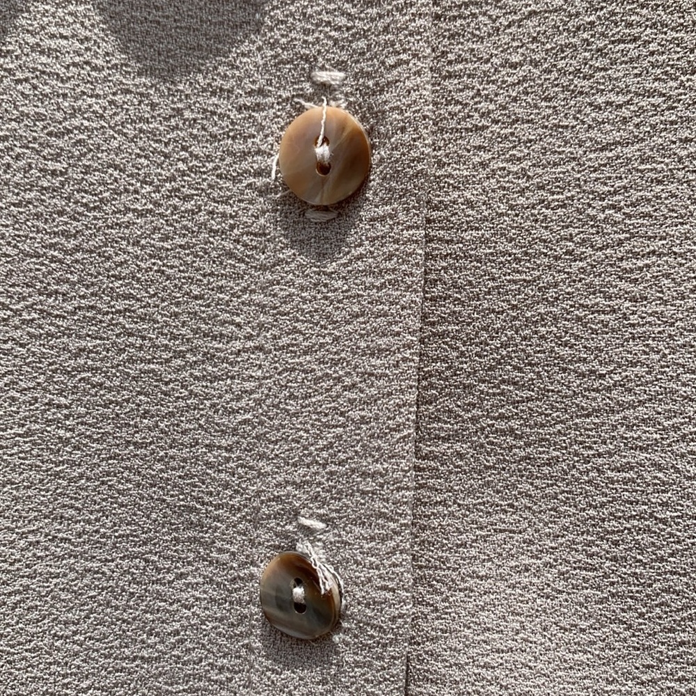 Wukogals Beige Lightweight Textured Shirtdress - Picture 8 of 9